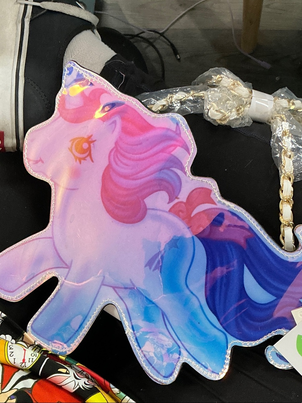 Kids My Little Pony Unicorn Crossbody Bag in Pink & Blue